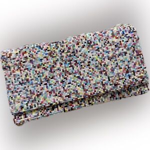 Sondra Roberts Multicolor Beaded Clutch